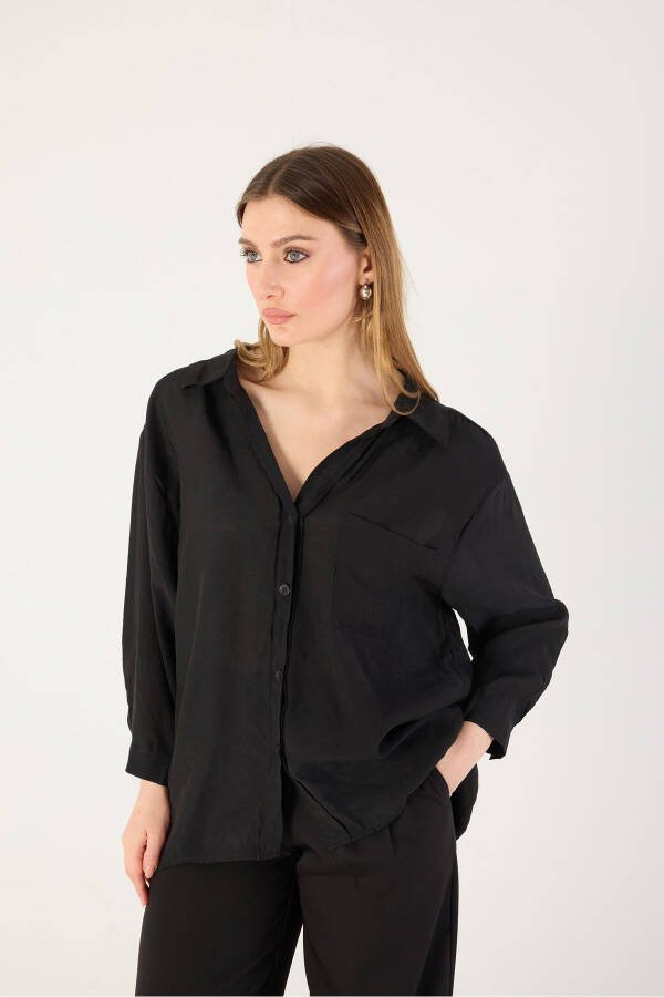 Single Pocket Oversize Shirt G4612-z2 - 2