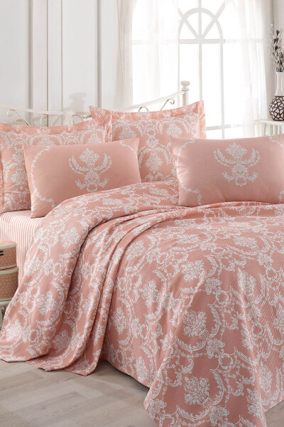Single Printed Quilt Set Pure Powder - ENLORA HOME (1)