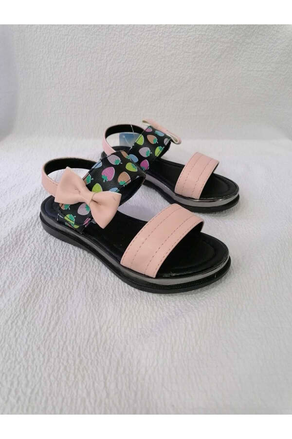 Single Strap Padded Sole Girls Sandals - 1