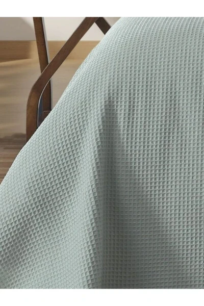 Single Waffle Patterned 100% Cotton Bedspread Hotel Style Luxury Pike - 7