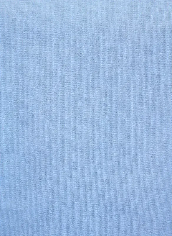 Mavi Bisiklet Yaka Mavi Kadın T-Shirt M168220-70814-YUVARLAK YAKA KISA KO - 6