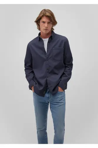 Синяя рубашка Regular Fit / Классический крой 0211093 - 2