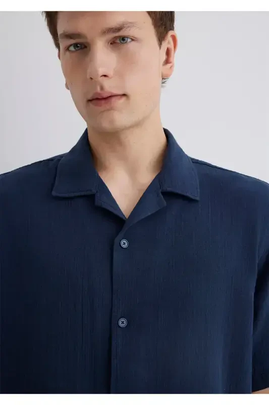 Синяя рубашка Regular Fit / Normal Kesim 0211532 - 6