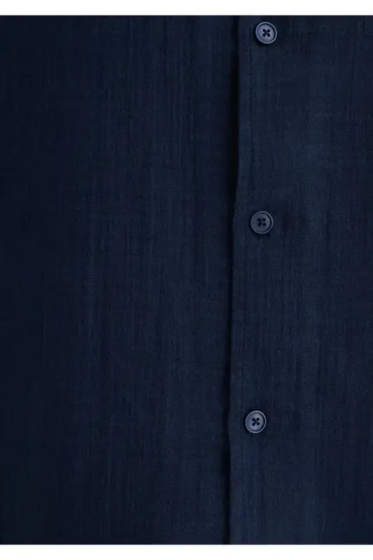 Синяя рубашка Regular Fit / Normal Kesim 0211532 - 7