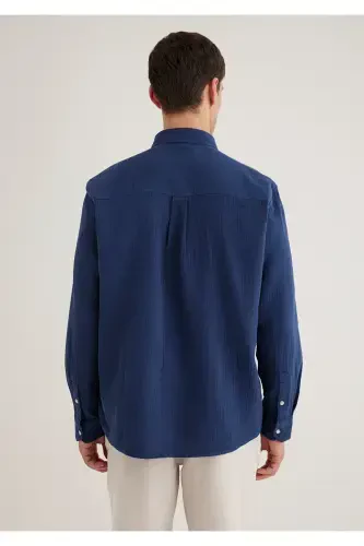 Синяя рубашка Regular Fit / Обычный крой 0211518 - 6