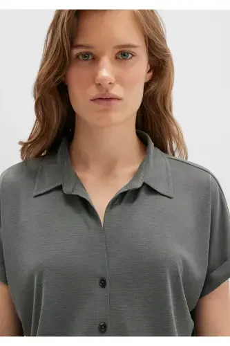 СИНЯЯ ЖЕНСКАЯ ФУТБОЛКА С КОРОТКИМ РУКАВОМ Beluga 168081-71553 - 6