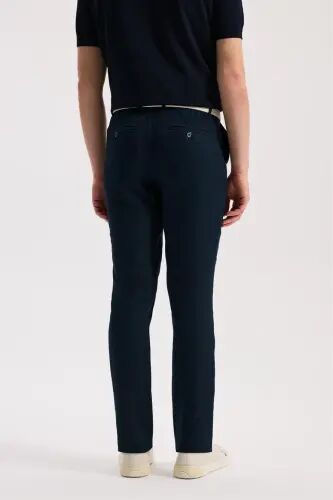 Синие брюки джоггеры Comfort Fit на резинке - 4