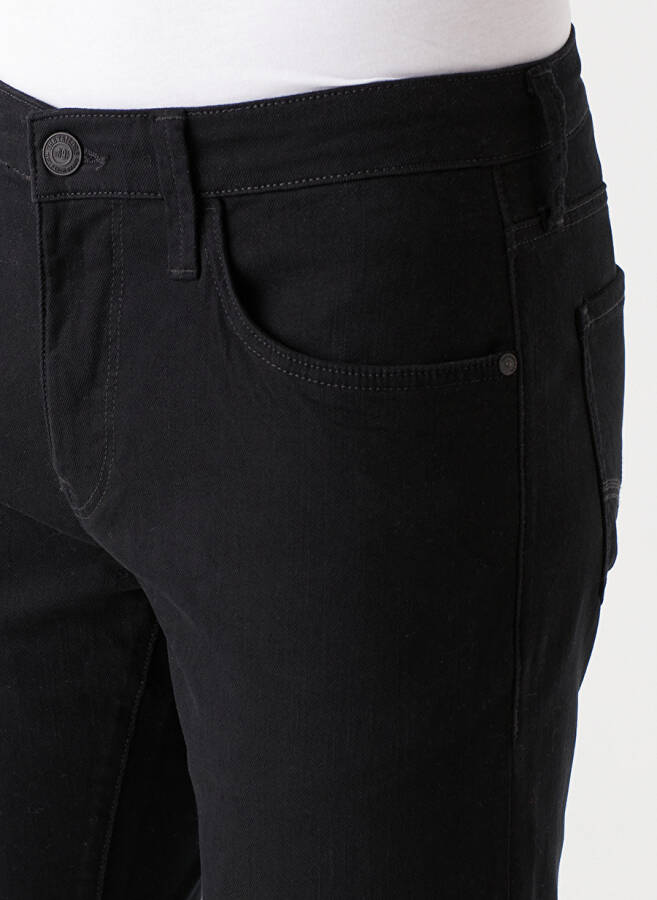 Синие мужские джинсы зауженного кроя с низкой талией 0042216291 Jake Black Berlin Denim - 3