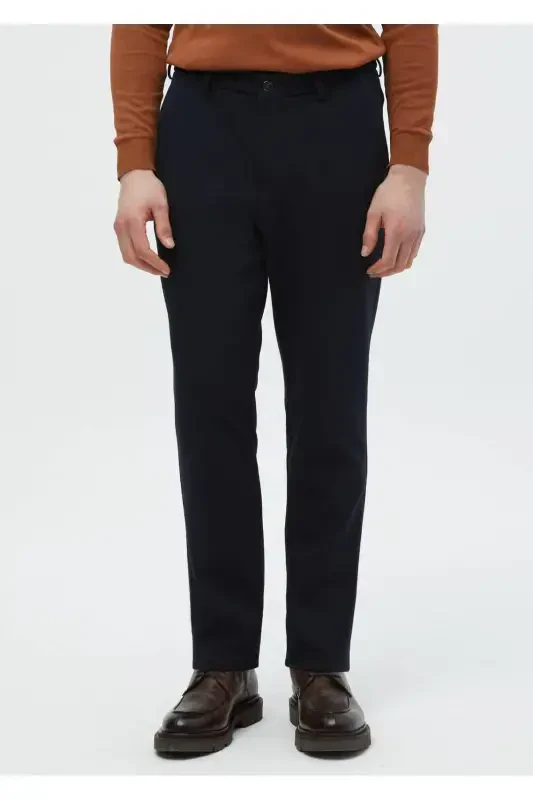 Синие прямые спортивные брюки повседневного стиля - 2