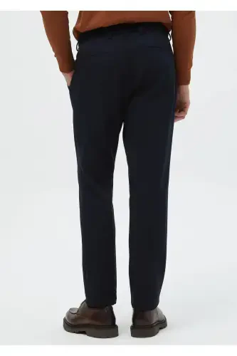 Синие прямые спортивные брюки повседневного стиля - 5