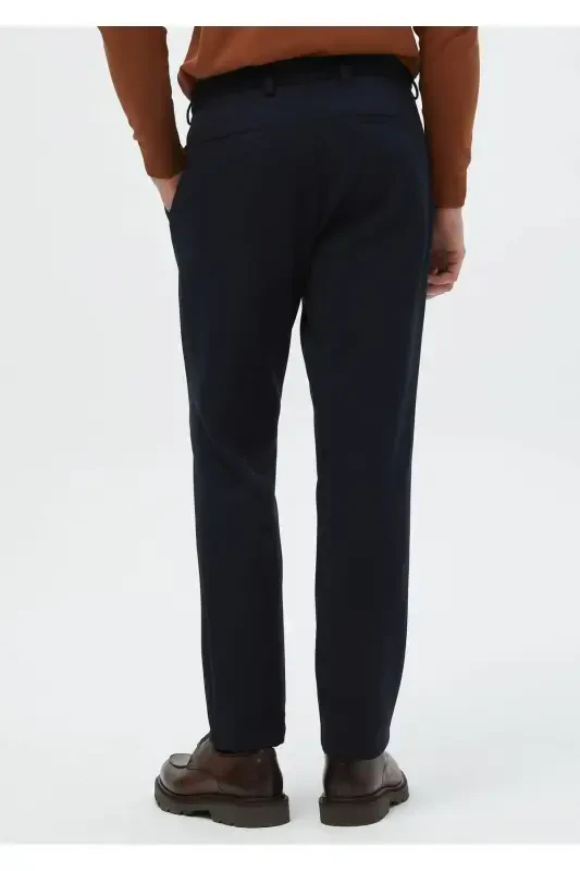 Синие прямые спортивные брюки повседневного стиля - 5