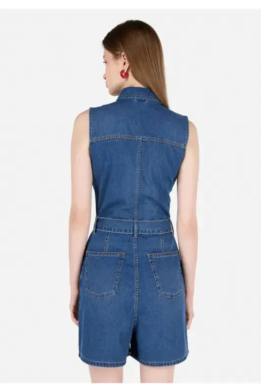 Синие женские шорты - 2