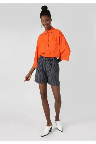 Синие женские шорты - 1