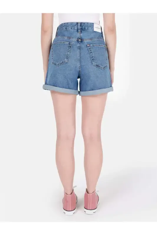 Синие женские шорты - 2