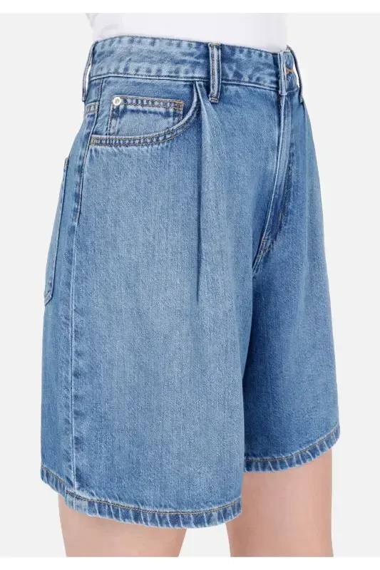 Синие женские шорты - 5