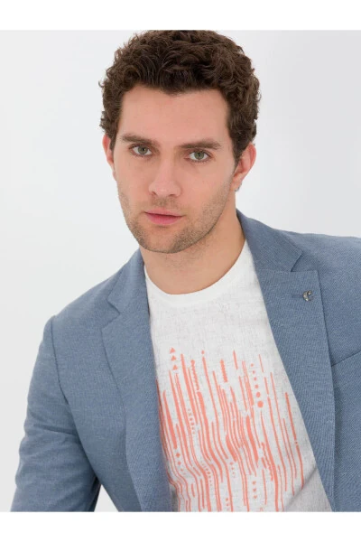 Синий пиджак Slim Fit (50271261-VR036) - CACHAREL (1)