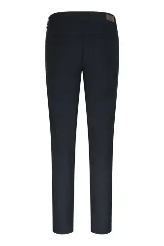 Синий Regular Fit 5 Карманный Хлопковый Холщовый Брюки - HATEMOĞLU (1)