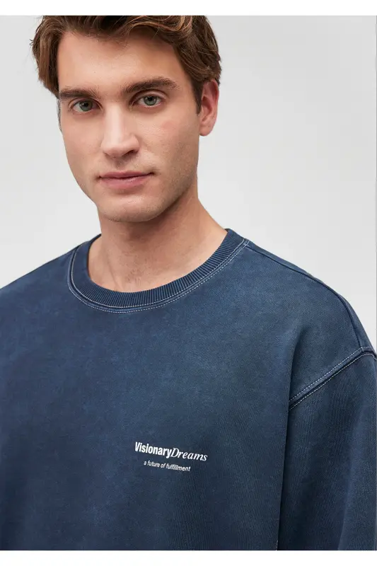 Синий свитер 0S10245-70488 - 4