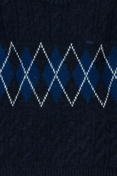 Синий свитер для мальчика 50271354-VR033 - 3