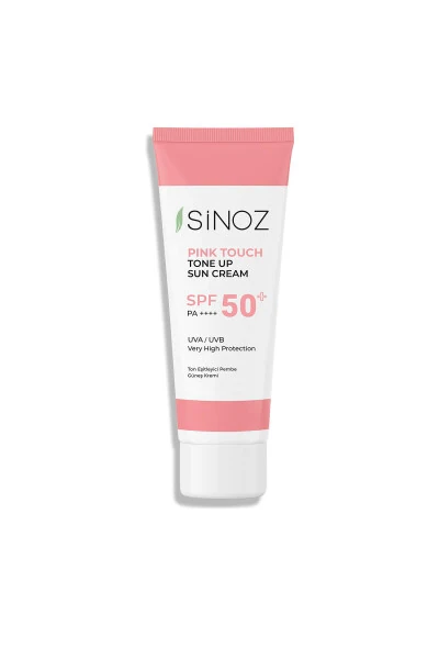Sinoz SPF 50+ Pink Yorituvchi Pushti Yuz Quyosh Kremi PA++++ 50 ML - 7