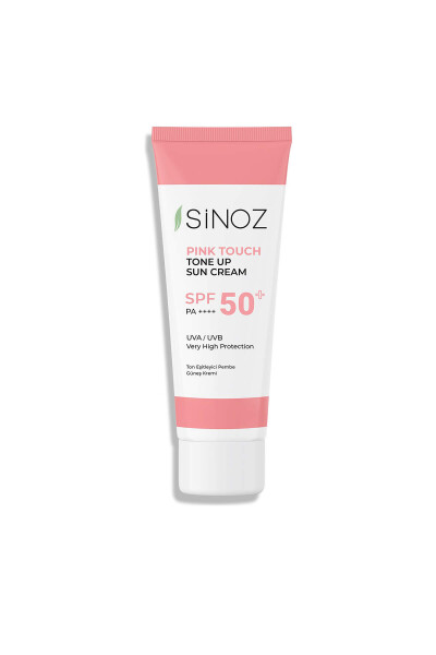Sinoz SPF 50+ Pink Yorituvchi Pushti Yuz Quyosh Kremi PA++++ 50 ML - 14
