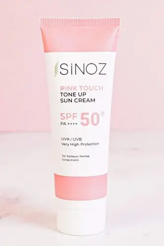 Sinoz SPF 50+ Pink Yorituvchi Pushti Yuz Quyosh Kremi PA++++ 50 ML - 4