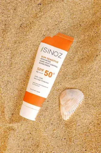 Sinoz SPF 50+ Yüz Güneş Kremi- Tüm Cilt Tipleri için Yüksek Koruma - BÜYÜKBEDENIZ (1)