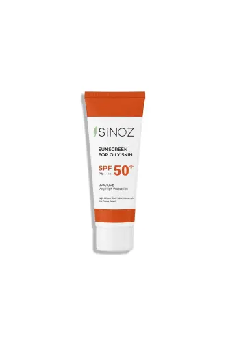 Sinoz yog'li teriga mo'ljallangan yorituvchi yuqori himoya ega quyoshdan saqlovchi yuz kremi SPF50+ / PA++++ - 1