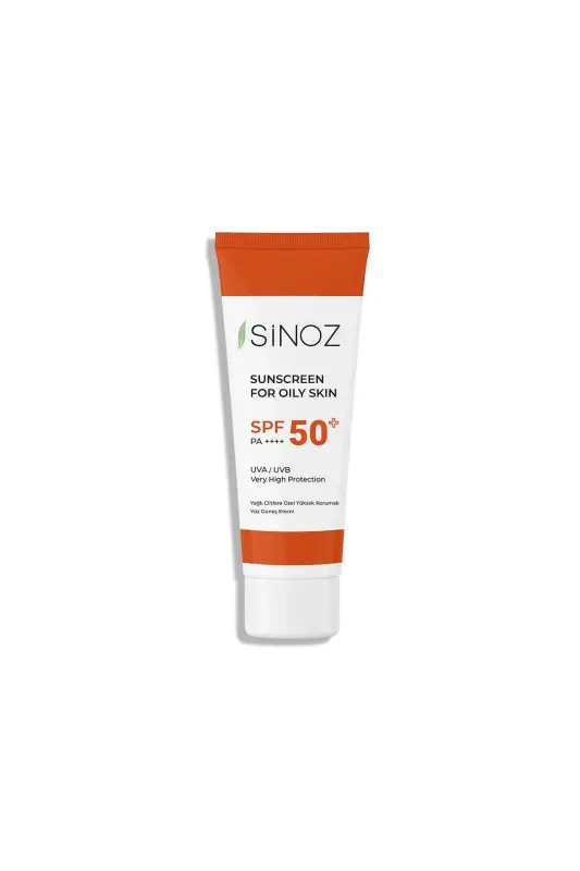 Sinoz yog'li teriga mo'ljallangan yorituvchi yuqori himoya ega quyoshdan saqlovchi yuz kremi SPF50+ / PA++++ - 1
