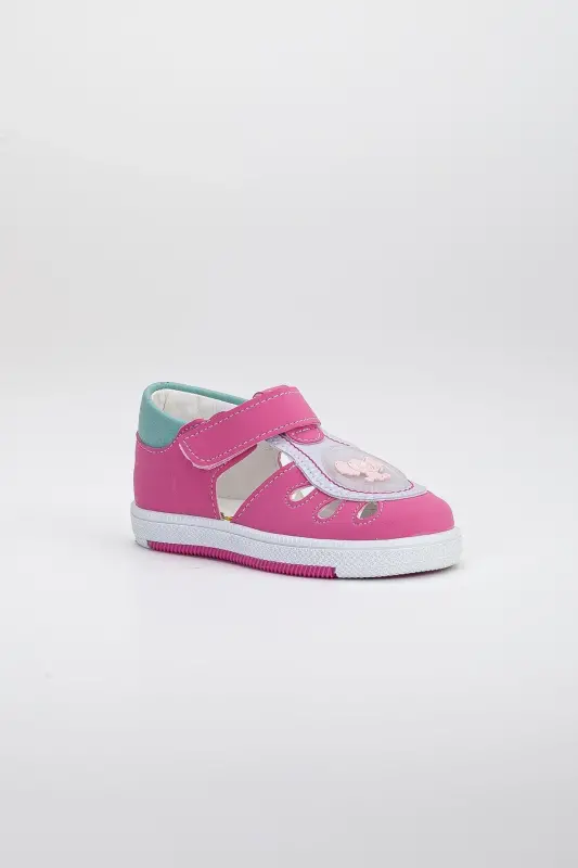 Sirinbebe Side Open Velcro Fuchsia Girl First Step Baby Orthopedic Shoe-FUCHSIA - 3