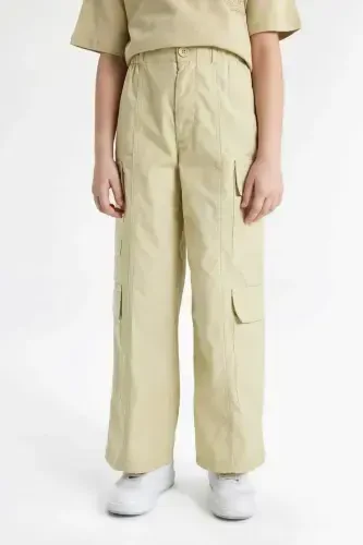 Широкие брюки карго из хлопка для девочек с широкими штанинами C1644a824sp - 6