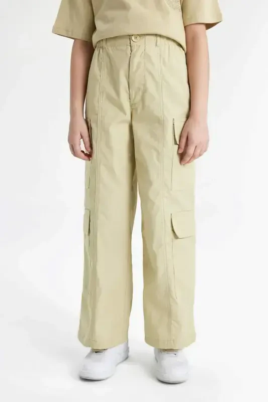 Широкие брюки карго из хлопка для девочек с широкими штанинами C1644a824sp - 6