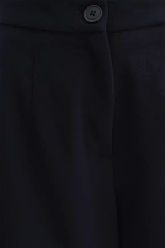 Широкие брюки с высокой талией PN8130-DK14 - 3