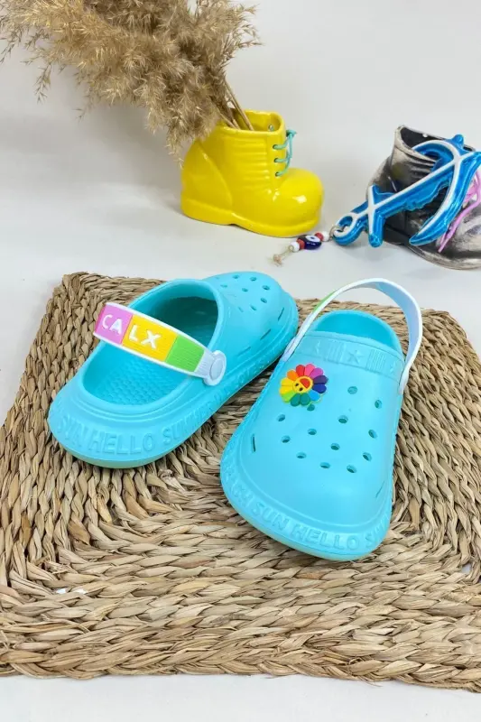 Sirpanmaydigan taglik yozgi bolalar sandal/oyoq kiyimi - Dengiz basseyni sandali - Calx8010-yalpiz yashil - 3