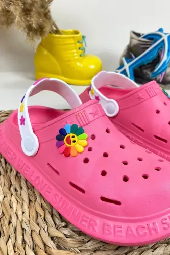 Sirpanmaydigan Taglik Yozgi Bolalar Sandal/Tiftigi - Dengiz Hovuz Sandali - Calx8010 - Melon - ZERENYUS (1)