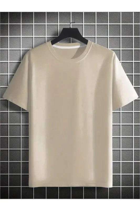 sırt baskılı alt ust şortlu oversize takım-bejvesiyah - 4