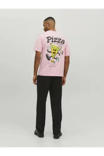 Sirt Baskili Tisört- Taco - Prism Pink 