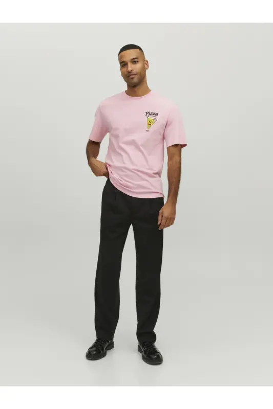 Sirt Baskili Tisört- Taco - Prism Pink - 2
