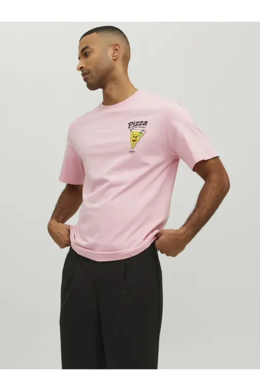 Sirt Baskili Tisört- Taco - Prism Pink - 3