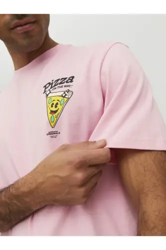 Sirt Baskili Tisört- Taco - Prism Pink - 7