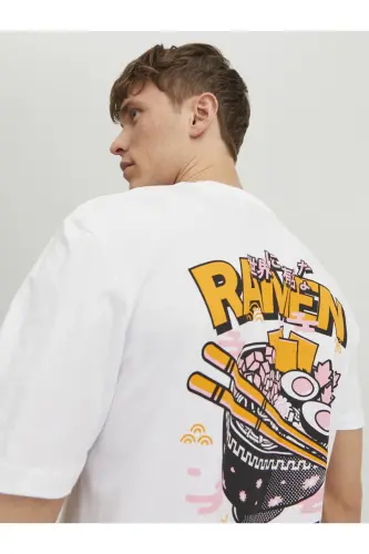 Sirt Baskili Tisört- Taco-White - 8