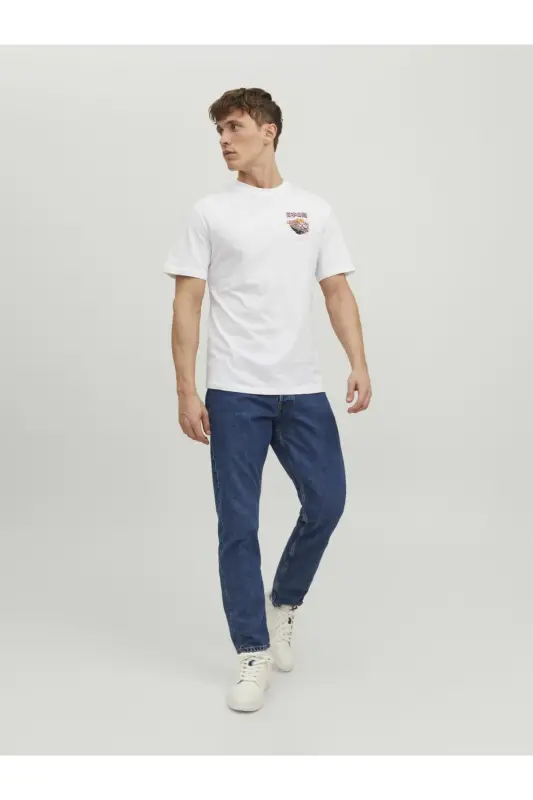 Sirt Baskili Tisört- Taco - White - 3