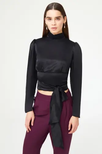 Sırt Detaylı Crop Bluz-001 - 1