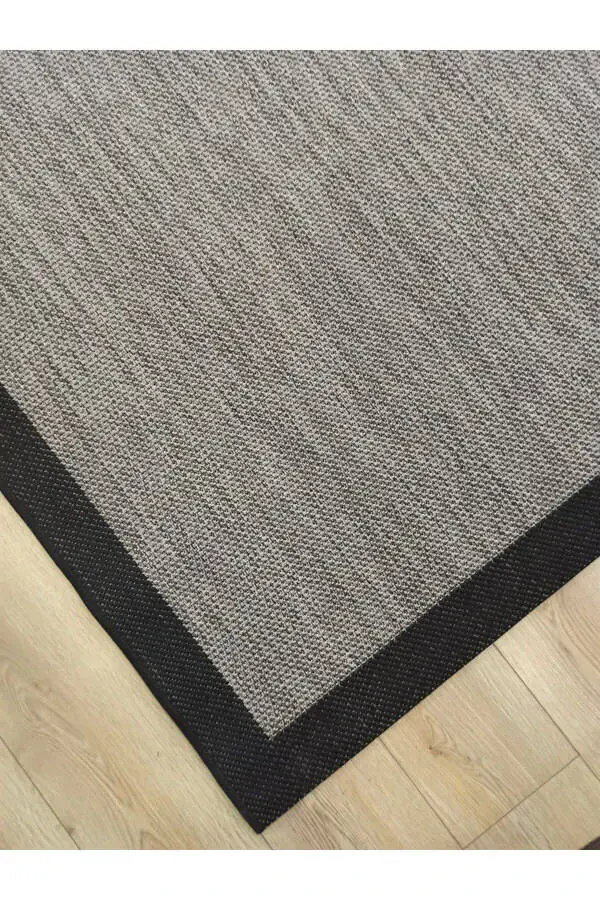 Sisal 9715 Grey / Black Border Jute Sisal Rug - 4