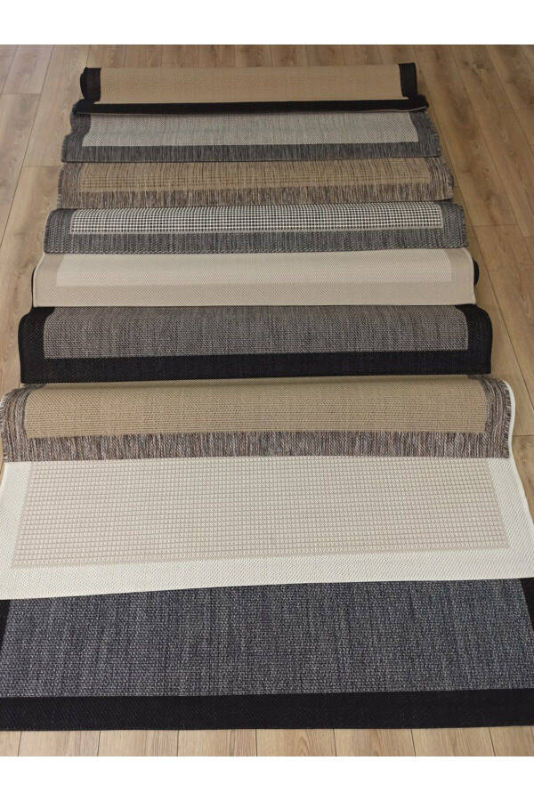 Sisal 9715 Grey / Black Border Jute Sisal Rug - 7