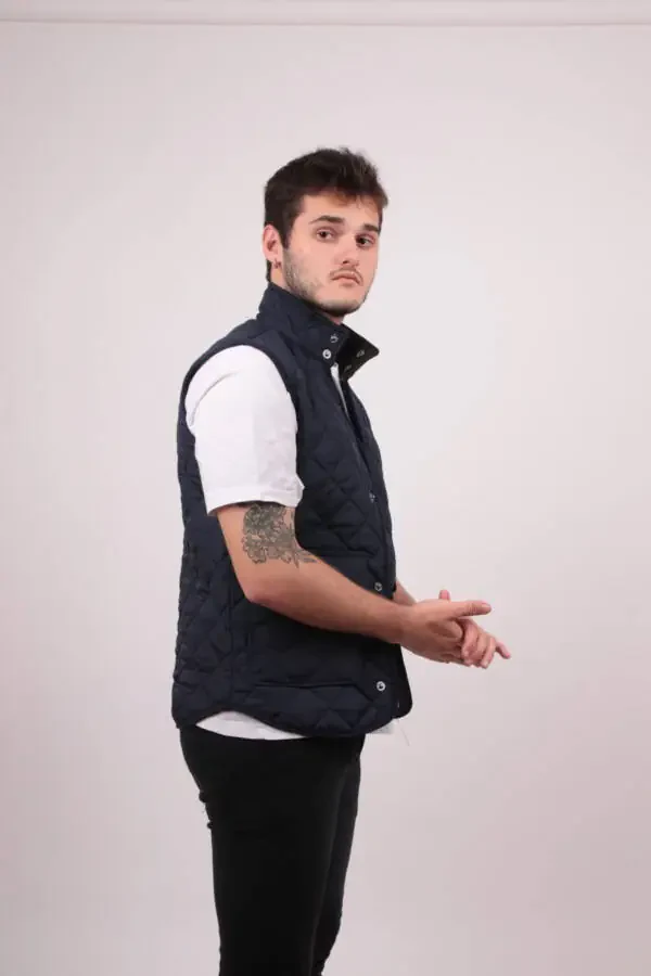 Şişme Yelek Torba Cepli-Lacivert - 2