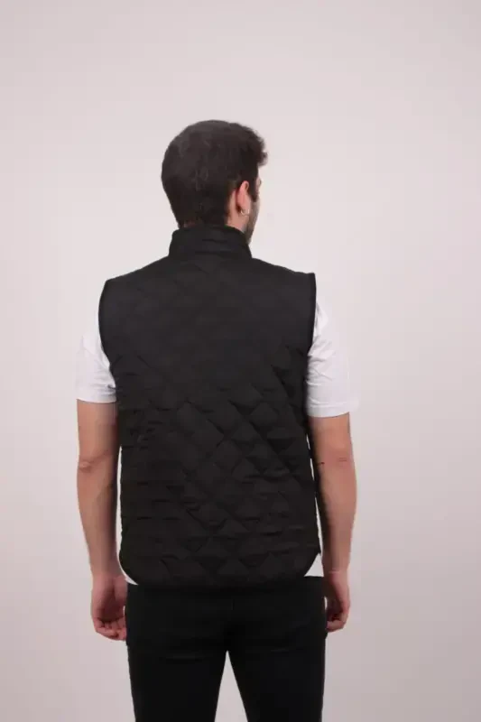 Şişme Yelek Torba Cepli-Siyah - 5