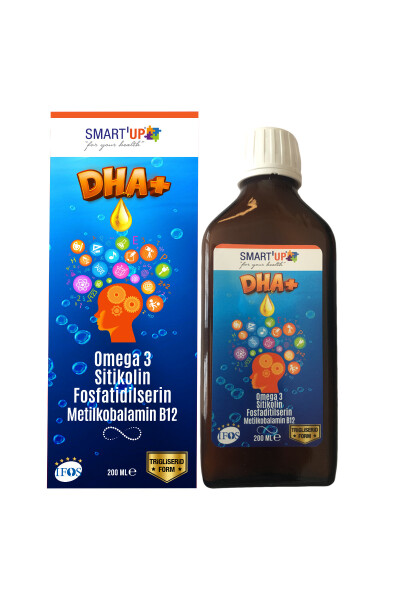 Sitikolin Dha Omega 3 Ve Fosfatidilserin İçeren Balık Yağı B12 ( 200 ml ) - 5