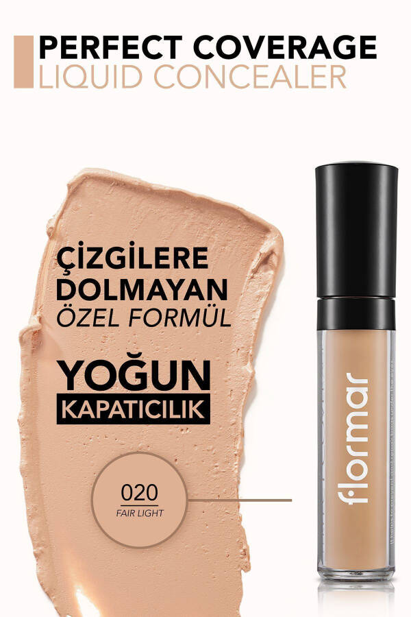 Sıvı Kapatıcı - Perfect Coverage Concealer - 020 Açık - 8690604558056 - 19