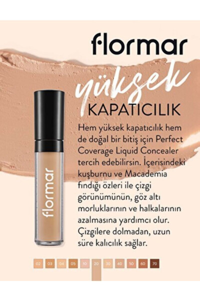 Sıvı Kapatıcı - Perfect Coverage Concealer - 020 Açık - 8690604558056 - 24